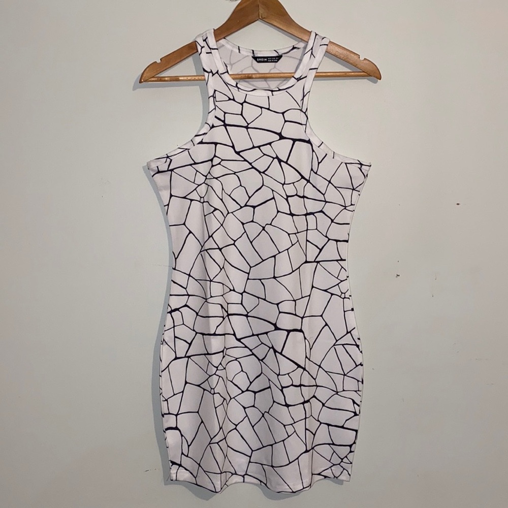 NEW Allover Geo Bodycon Tank Dress